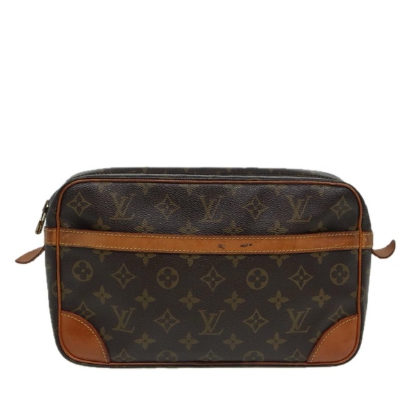 LOUIS VUITTON Monogram Compiegne 28 Clutch Bag M51845 LV Auth 83388 - Picture 13 of 16